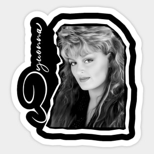 Wynonna Judd BW Sticker